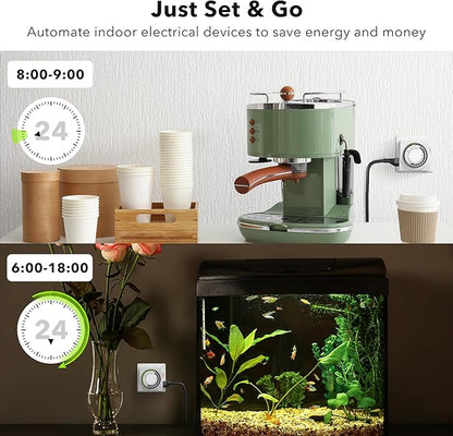 BN-LINK Heavy Duty Mechanical 24 Hour Timer Dual Outlet 3-Prong Accurate Indoor - Image 5