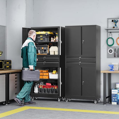 Letaya Metal Garage Storage Cabinet - Image 2