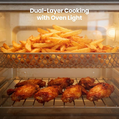 Kismile 25QT Air Fryer Toaster Oven Combo, 12-in-1 Large Countertop Convection - Image 2
