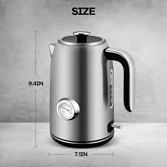 Pukomc Electric Kettle, 1.7L Stainless Steel Electric tea kettle - Image 7