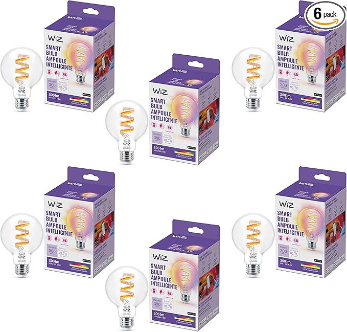 WiZ Color G25 Color Filament LED Smart Bulb by WiZConnectedLighting