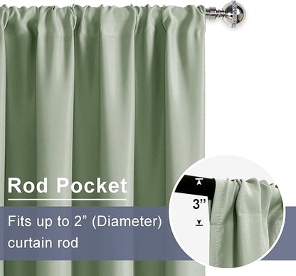 JIUZHEN Short Blackout Curtains - Image 2