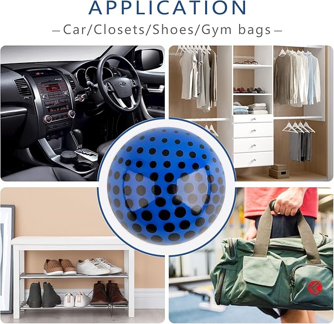 Knixmax Sneaker Deodorizer Shoe Freshener Balls, Gym Bags Lockers Car Air - Image 7