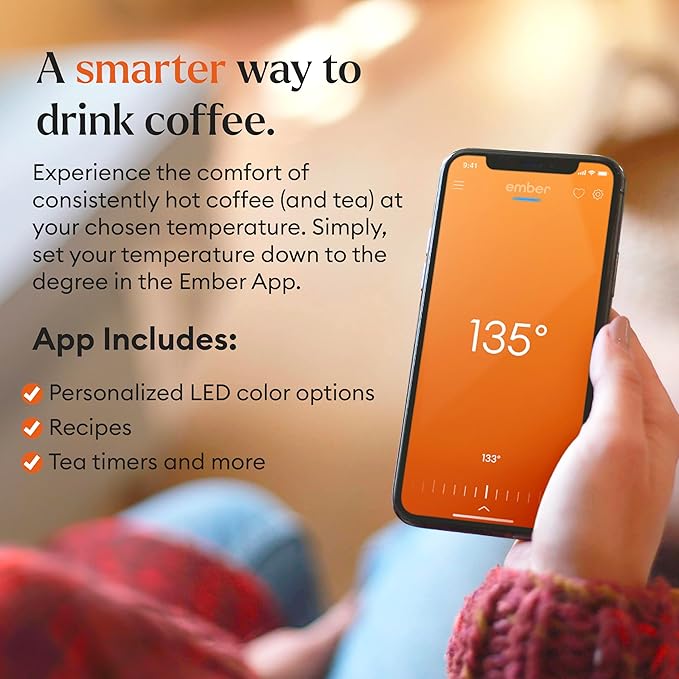 Ember Temperature Control Smart Mug 2, 10 Oz, App-Controlled Heated Coffee Mug - Image 2