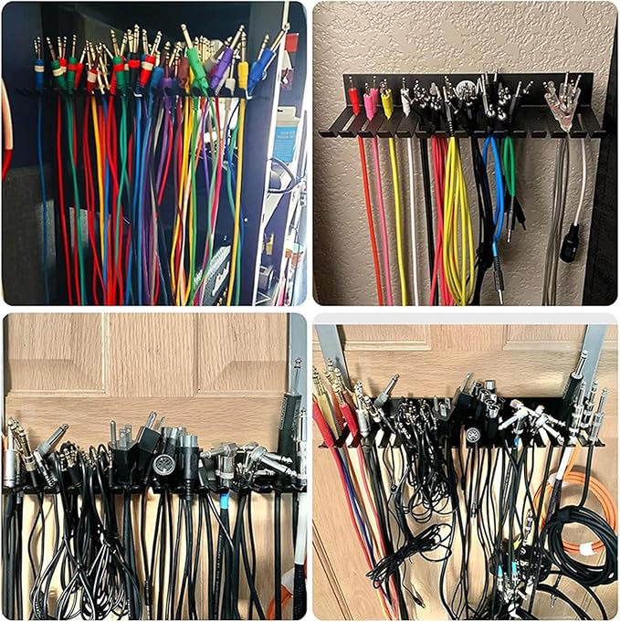 EINCORN Professional Grades Cable Storage Rack 20 Slot Wall Organizers - Image 9