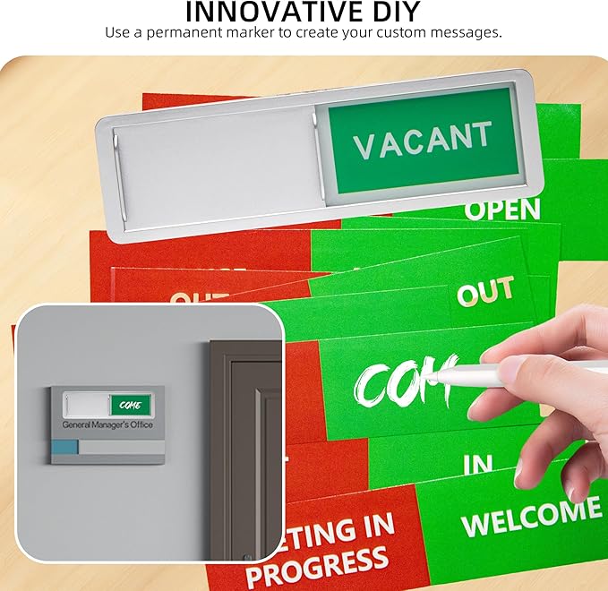 Custom Vacant Occupied Door Sign - Image 5