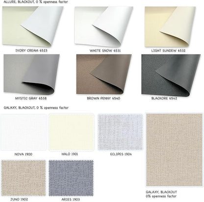 HILADUO Custom Motorized Blackout Roller Shades – Smart Electric Blinds Work - Image 9
