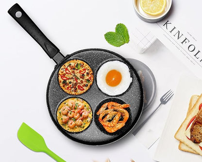 MyLifeUNIT Egg Frying Pan, 4-Cup Nonstick Fried Egg Pan, Aluminum Egg Cooker Pan - Image 8