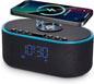 Odokee Wireless Charging Alarm Clock Radio: Qi Certified Fast Wireless Charger by Odokee