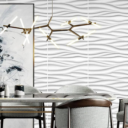 STICKGOO Wave Wall Panels for Interior Wall Decor, Paintable 3D Wall Decor - Image 5