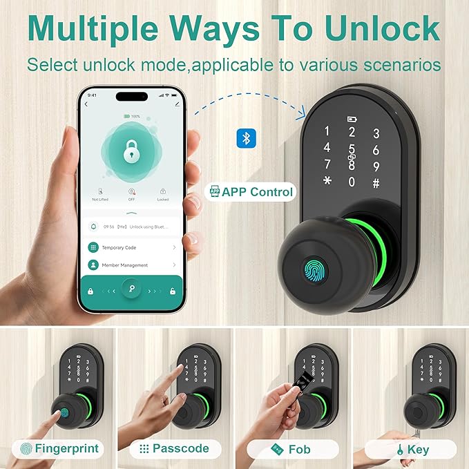 Smart Door Lock Keyless Entry Door Lock - Image 3