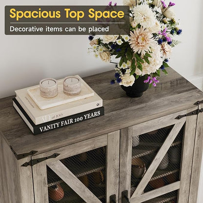 Maupvit 42.1" Farmhouse Shoe Cabinet - Image 6