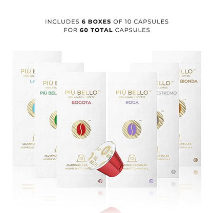 Piu Bello Espresso Coffee Pods for Nespresso Original Machines – Variety Pack – - Image 2