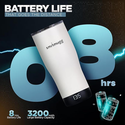 X Heated Coffee Mug 19 oz., 8 Hour Battery Life, Self-Heating, Adjustable Temp - Image 5