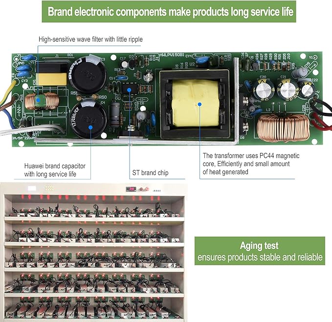 LED Driver 200 Watts 24V DC Low Voltage Transformer， Waterproof IP67 LED Power - Image 3