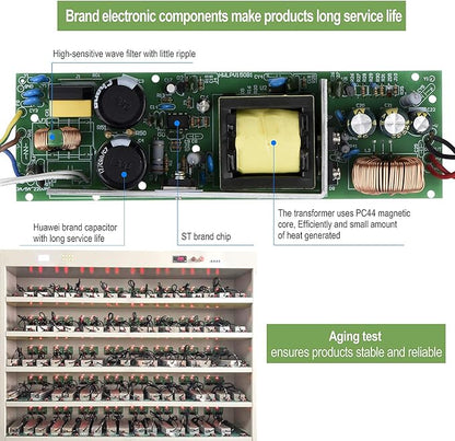 LED Driver 200 Watts 24V DC Low Voltage Transformer， Waterproof IP67 LED Power - Image 3