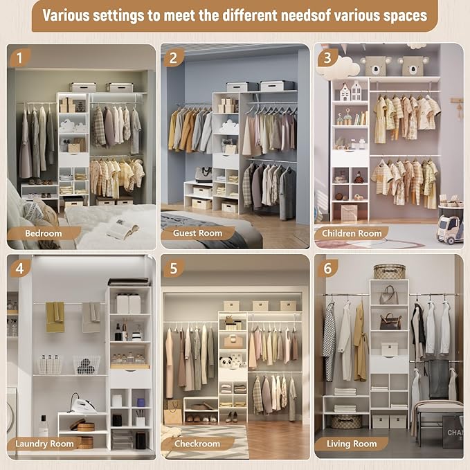 Wood Closet Organizer System, Closet Organizer - Image 5