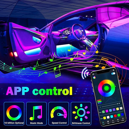 WEBUPAR Dreamcolor Interior Car Lights - 10 in 1 LED Strip Lights - Image 3