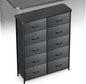 Curved Profile Dresser for Bedroom, Chest of Drawers, 10 Storage Drawers by Sonharlar