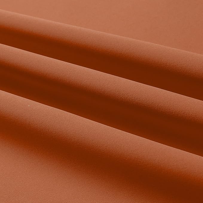 DUALIFE Terracotta Curtains-Rust Blackout Curtains - Image 8