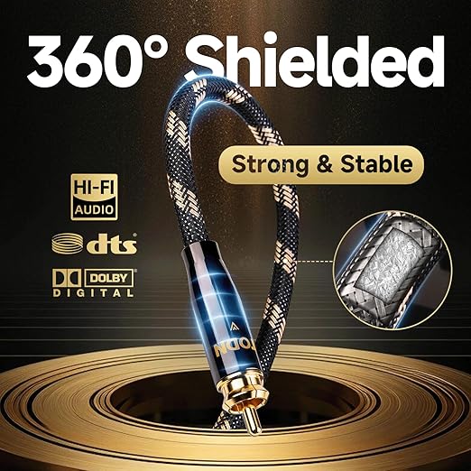TODN HiFi Digital Coaxial Audio Cable - Image 3