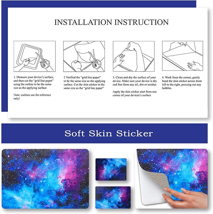 ToLuLu Laptop Skin Sticker Decal, Nebula Galaxy - Image 5