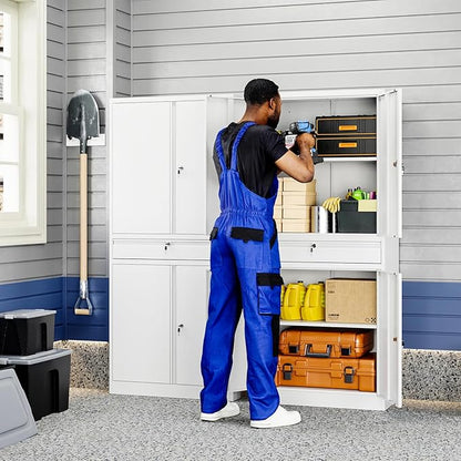 Yizosh Metal Garage Storage Cabinet - Image 2