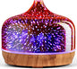 Porseme 500ml Essential Oil Diffuser 3D Glass Aromatherapy Ultrasonic Humidifier by Porseme