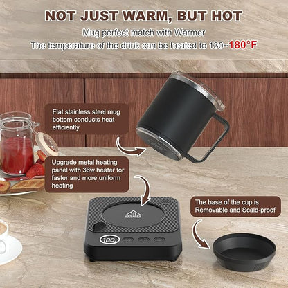 Coffee Mug Warmer & Mug Set for Desk, Smart Coffee Cup Warmer - Image 2