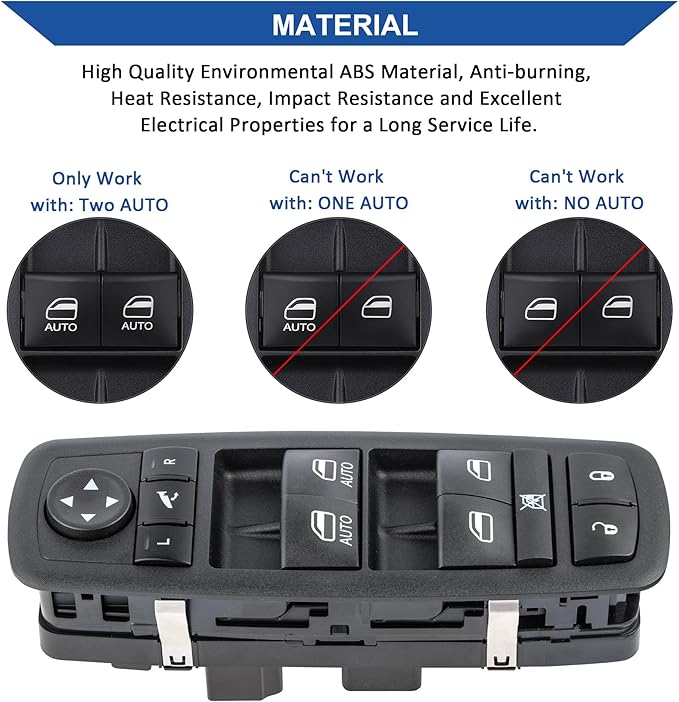 Obaee Driver Side Power Window Switch Compatible - Image 5