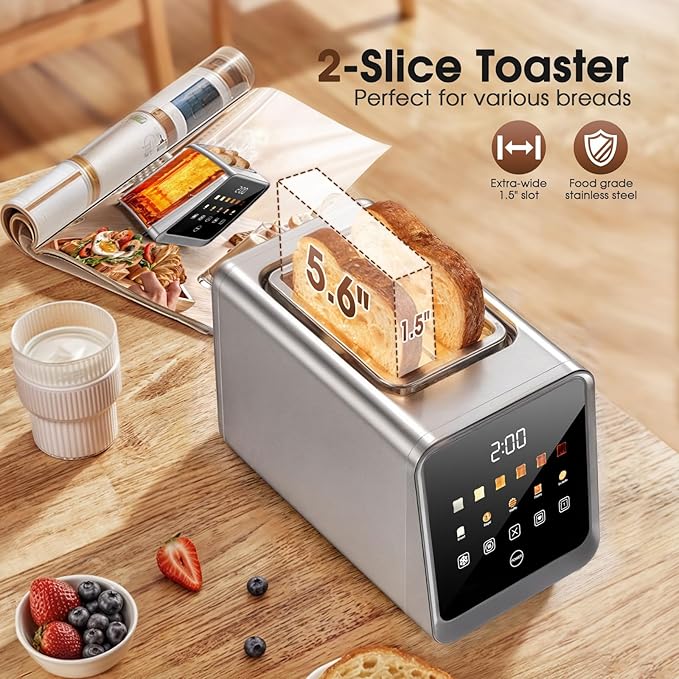 Touch Screen Toaster 2 Slice, Smart Digital - Image 4