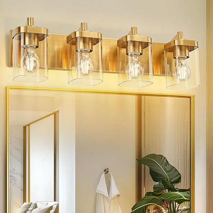METWET Bathroom Light Fixtures, 4-Light Modern Wall Sconces - Image 8