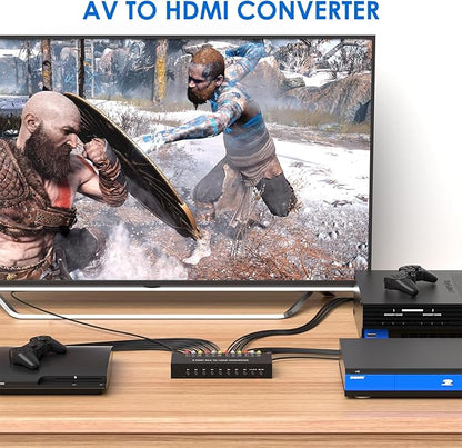 8 Port RCA to HDMI AV to HDMI Converter 1080P/720P 8 Way RCA Composite CVBS AV - Image 5