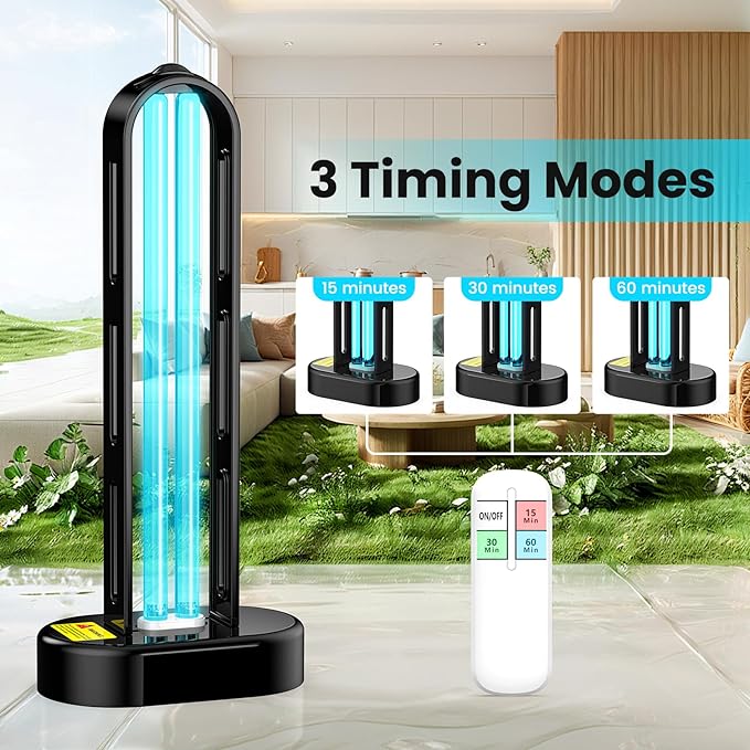 2 Pack UV Light Sanitizer, Ultraviolet Lamp - Image 3