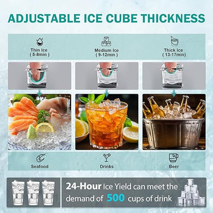 Commercial Ice Maker Machine, 150lbs/24H - Image 9