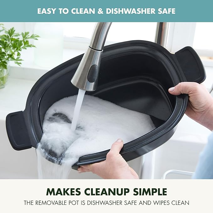 GreenPan Elite 8-in-1 Programmable 6QT Electric Slow Cooker, Dishwasher Safe - Image 7