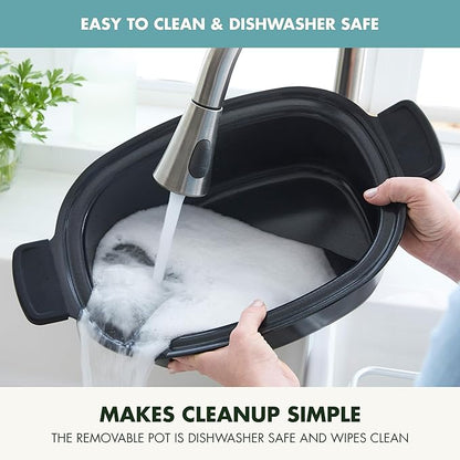 GreenPan Elite 8-in-1 Programmable 6QT Electric Slow Cooker, Dishwasher Safe - Image 7