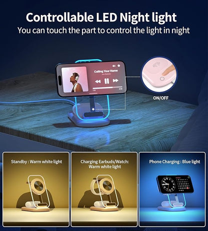 3 in 1 Magnetic Wireless Charging Station - Image 2