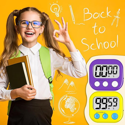 ZILLEEN Classroom Timer for Kids Teachers 2 Pack Digital Timers - Image 5