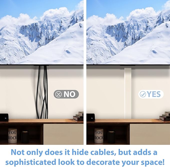 Wire Cover for Wall Mount TV, 32in Wall Cord Cover, X-Large TV Cable Hider Hide - Image 3