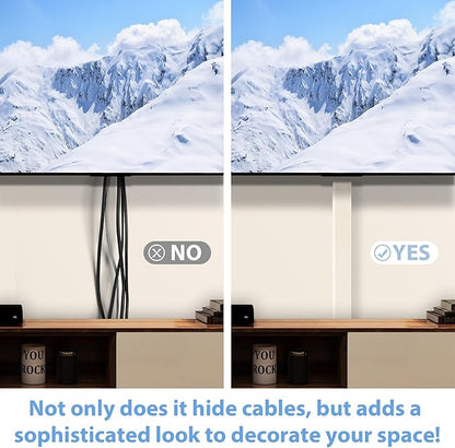 Wire Cover for Wall Mount TV, 32in Wall Cord Cover, X-Large TV Cable Hider Hide - Image 3