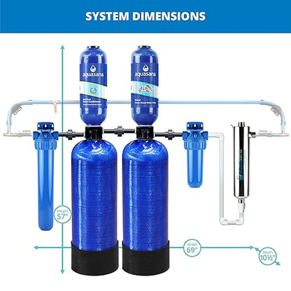 Aquasana Whole House Well Water Filter | 500K Gallons | UV, Carbon & KDF | - Image 7