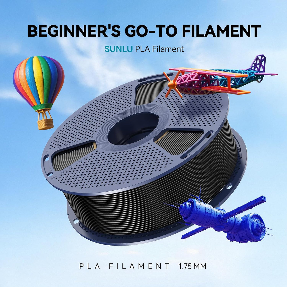 SUNLU PLA 3D Printer Filament, Oak & Coffee Brown, 2-Pack, 2KG Total