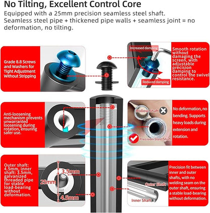 HILLPORT 98 100 110 TV Wall Mount 120 130 inch Full Motion Ultrathin Bracket - Image 5