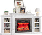 80" Electric Fireplace with Mantel, Fireplace TV Stand by WelcometoLGHMHome