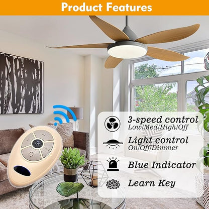 Universal Ceiling Fan Remote Control Kit Replacement - Image 2