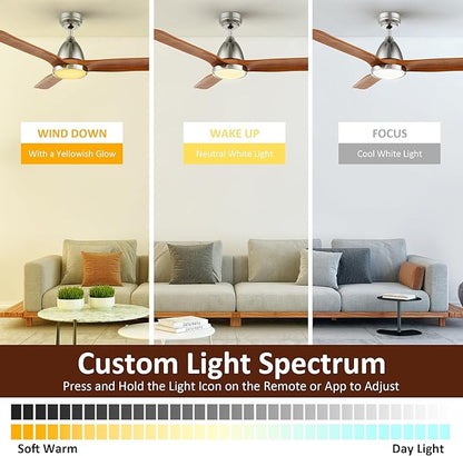 SMAAIR Walnut Solid 3- Blade Ceiling Fans - Image 5