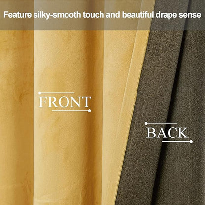 JIUZHEN Velvet Curtains for Living Room - Image 6