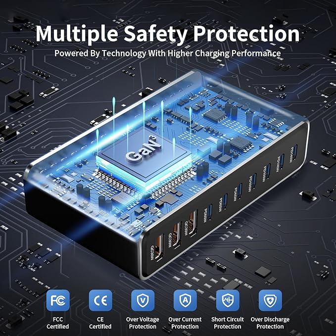 765W 10-Port GaN 3 Desktop Charging Station - Image 4