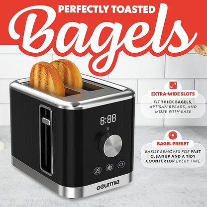 Gourmia 2 Slice Toaster – 6 Browning Levels - Image 8